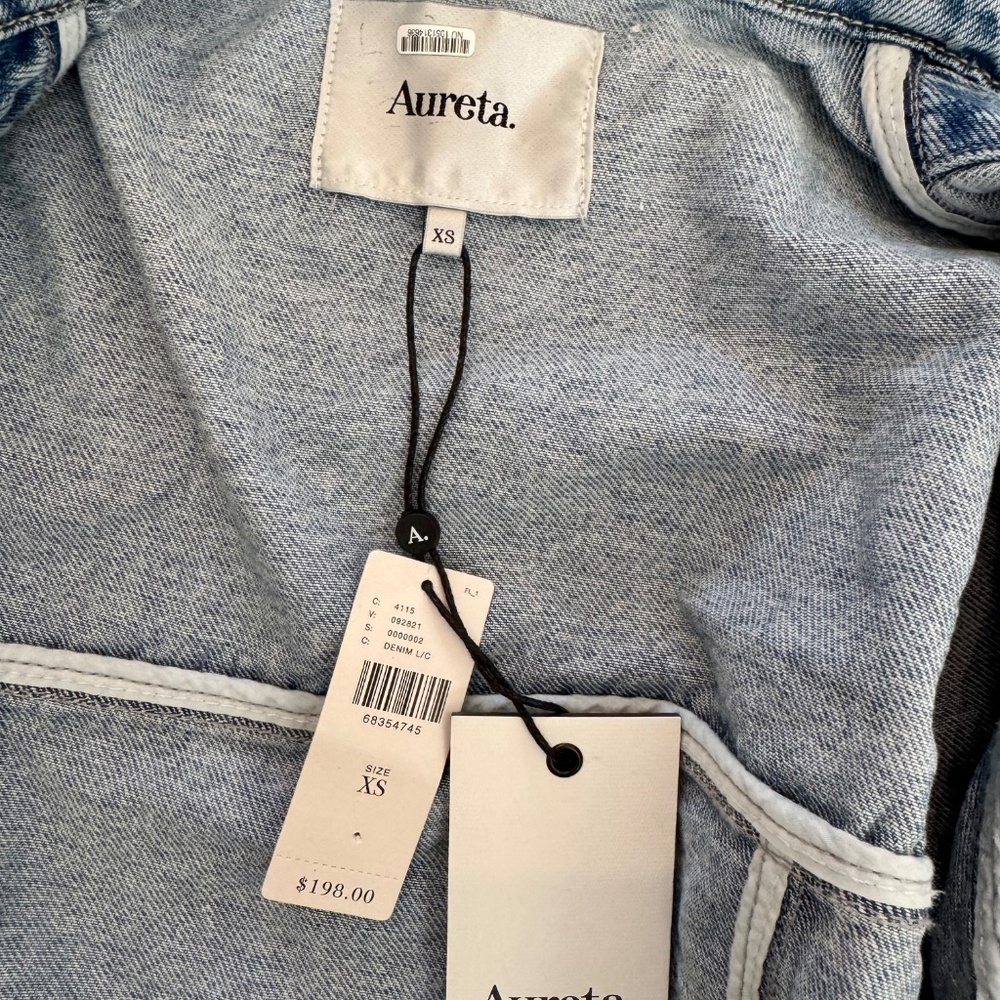 NWT Anthropologie Aureta Studio Lana Denim Corset Jacket Women's Size XS E - Picture 9 of 13
